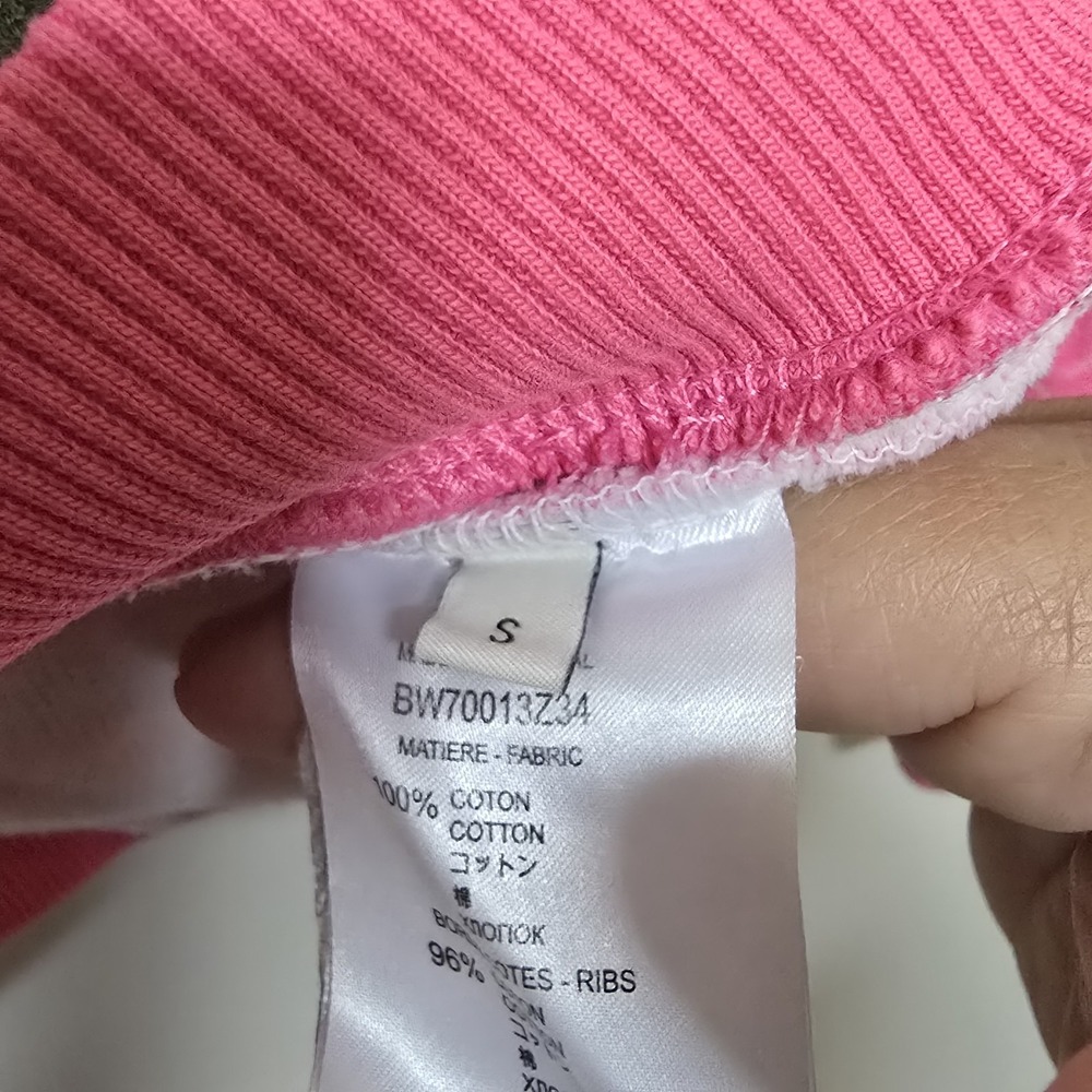 GIVENCHY Flower Printed Cotton‎ Jersey Sweatshirt In Pink Sz S Luxury Designer - Picture 8 of 10